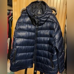 Adidas blue puffer jacket